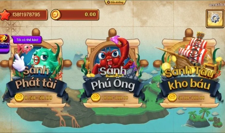 Các phòng chơi trong game Bắn Cá Vua Hải Tặc Tại S666