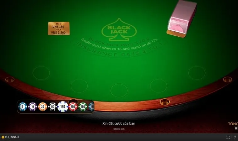Bàn chơi Blackjack Tại S666